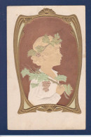 CPA Art Nouveau Gaufrée Embossed  écrite - Voor 1900