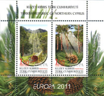 273580 MNH CHIPRE. Administración Turca 2011 EUROPA CEPT 2011 - AÑO INTERNACIONAL DE LOS BOSQUES - Neufs