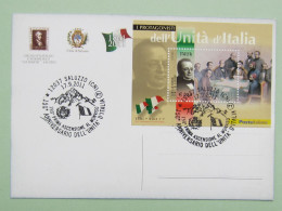 Italia, Storia,150° Anniv. Conquista Monviso, 150° Anniv. Unità D'Italia, Ann. Spec. 17-9-2011 (2 Scan) - 2011-20: Cartas & Documentos