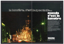 Lot De 8 Publicite 1970 Eclairage MAZDA Ampoule Roubaix,usine Ricard,Chateau Baux Duché,phare Ouessant - Publicités