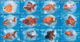 103492 MNH LAOS 2002 PECES ROJOS - Laos