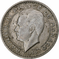 Monaco, Rainier III, 100 Francs, 1950, Monnaie De Paris, Cupro-nickel, TTB+ - 1949-1956 Franchi Antichi