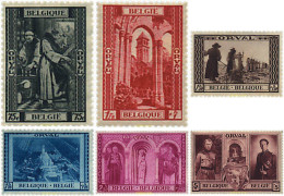 622445 HINGED BELGICA 1939 PRO RECONSTRUCCION DE LA ABADIA DE ORVAL - Other & Unclassified