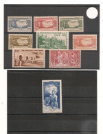 NIGER 1940/42 P.A. N°1/9 * - Ungebraucht