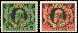 Altdeutschland Bayern, 1911, 92-93A, Postfrisch - Mint
