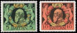 Altdeutschland Bayern, 1911, 92-93A, Postfrisch - Nuovi