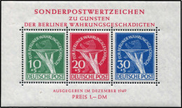 Berlin, 1949, Bl. 1, Postfrisch - Autres & Non Classés