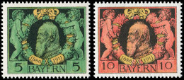 Altdeutschland Bayern, 1911, 92-93A, Postfrisch - Mint