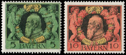 Altdeutschland Bayern, 1911, 92-93A, Postfrisch - Ungebraucht