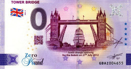 Billet Touristique - 0 Pound - UK - Tower Bridge (2023-2) - Prove Private