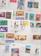 GIBRALTAR Lot Varié De 183 Enveloppes Et Cartes Timbrées Timbre Premier Jour Stamp FDC Pictorial Cover Maximum Post Card - Gibraltar