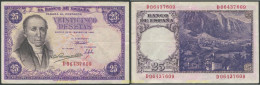 8239 ESPAÑA 1946 SPAIN 25 PESETAS 1946 FLOREZ ESTRADA - Altri & Non Classificati