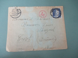 WW 2 LETTRE 1943 STO LETTRE OUVERTURE CENSURE ALLEMANDE - 2. Weltkrieg 1939-1945