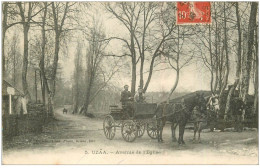 40 UZAA. Attelage Avenue De L'Eglise 1908 - Autres & Non Classés