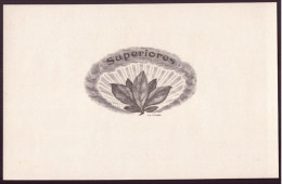 Etiquette Boite De Cigares, Chromo ( 22.5 X 14.5 Cm ) " Superiores " - Etiketten