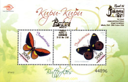 239537 MNH INDONESIA 2007 MARIPOSAS - Indonésie