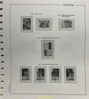 Hoja Suplemento Edifil ESPAÑA 1989 Montado Transparente 2ª MANO - Afgedrukte Pagina's