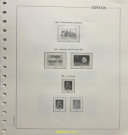 Hoja Suplemento Edifil ESPAÑA 1987 Montado Transparente 2ª MANO - Pré-Imprimés