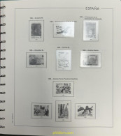 Hoja Suplemento Edifil ESPAÑA 1985 Montado Transparente 2ª MANO - Pre-printed Pages