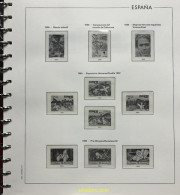 Hoja Suplemento Edifil ESPAÑA 1990 Montado Transparente 2ª MANO - Pre-printed Pages