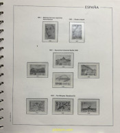 Hoja Suplemento Edifil ESPAÑA 1991 Montado Transparente 2ª MANO - Pre-printed Pages