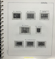 Hoja Suplemento Edifil ESPAÑA 1992 Montado Transparente 2ª MANO - Pré-Imprimés