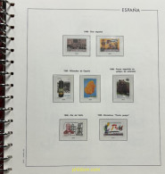 Hoja Suplemento Edifil ESPAÑA 1996 Montado Transparente 2ª MANO - Pre-printed Pages