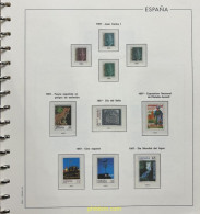 Hoja Suplemento Edifil ESPAÑA 1997 Montado Transparente 2ª MANO - Pre-printed Pages