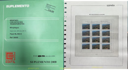Hoja Suplemento Edifil MINIPLIEGOS 2000 Montado Transparente (minipliego) - Pré-Imprimés