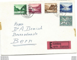 100 - 54 - Enveloppe  Exprès Envoyée De Bern 1956 - Série Pro Patria 1956 - Lettres & Documents
