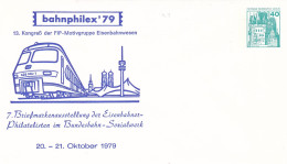 Deutschland Germany Berlin Bahnphilex 1979 - Buste Private - Nuovi