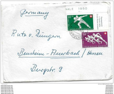 100 - 61 - Enveloppe Avec Timbres Pro Patria 1950 - Cachet  à Date "ambulant" 1950 - Storia Postale