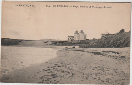 LE POULDU  PLAGE ROCHERS ET MONTAGNE DE SABLE - Le Pouldu