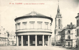 BELGIQUE - Tournai - Vue Sur La Salle Des Concerts Et Le Beffroi - Carte Postale Ancienne - Tournai