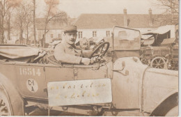 SAINTE MESME  - Un Militaire Au Volant D'un Beau Véhicule En 1919    ( Carte Photo ) - Autres & Non Classés