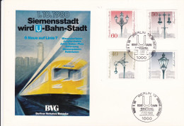 Deutschland Germany Berlin BVG Siemensstadt Wird U-Bahn-stadt 01-10-1980 - Storia Postale
