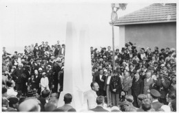 Carte Photo : MIMIZAN (inauguration Du Monument Des Aviateurs Assolant, Lefèvre, Loti) - Mimizan Plage