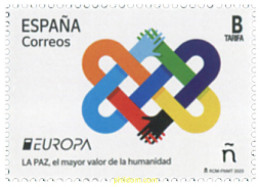 704594 MNH ESPAÑA 2023 EUROPA CEPT - LA PAZ EL MAYOR VALOR DE LA HUMANIDAD - Ongebruikt