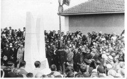 Carte Photo : MIMIZAN (inauguration Du Monument Des Aviateurs Assolant, Lefèvre, Loti) - Mimizan Plage