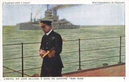 ROYAUME UNI #MK36011 L AMIRAL SIR JOHN JELLICOE A BORD DU CUIRASSE IRON DUKE BATEAU DE GUERRE - Other & Unclassified