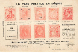 PUBLICITE JOURNAL #MK39535 JOURNAL LE MONDE LA TAXE POSTALE EN EUROPE - Advertising