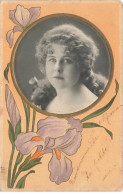 ARTISTE #FG37889 PORTRAIT DE FEMME DECOR ART NOUVEAU GAUFREE + BOITE RURALE F MONTASTRUC HAUTE GARONNE - Opéra