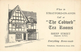 ROYAUME UNI #MK36047 WHEN IN STRATFORD ON AVON THE COBMEB TEA ROOMS - Stratford Upon Avon