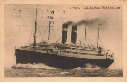 BATEAUX #MK36315 ANVERS S S LAPLAND RED STAR LINE PAQUEBOT IMPRIMEE - Steamers