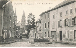 54 BLAMONT #MK33494 LE MONUMENT ET LA RUE DE LA BOUCHERIE - Blamont