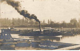 ALLEMAGNE #MK35943 SPEYER A RHEIN BATEAU CARTE PHOTO - Speyer