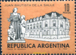 727187 HINGED ARGENTINA 1966 JUAN BAUTISTA DE LA SALLE - Neufs