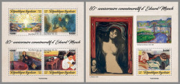 TOGO 2023 MNH Edvard Munch Paintings Gemälde M/S+S/S – OFFICIAL ISSUE – DHQ2418 - Sonstige & Ohne Zuordnung