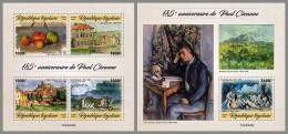 TOGO 2023 MNH Paul Cezanne Paintings Gemälde M/S+S/S – OFFICIAL ISSUE – DHQ2418 - Altri & Non Classificati