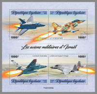 TOGO 2023 MNH Israel Military Aircraft Kampfflugzeuge M/S – OFFICIAL ISSUE – DHQ2418 - Vliegtuigen